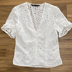 Zara Die-Cut Embroidered